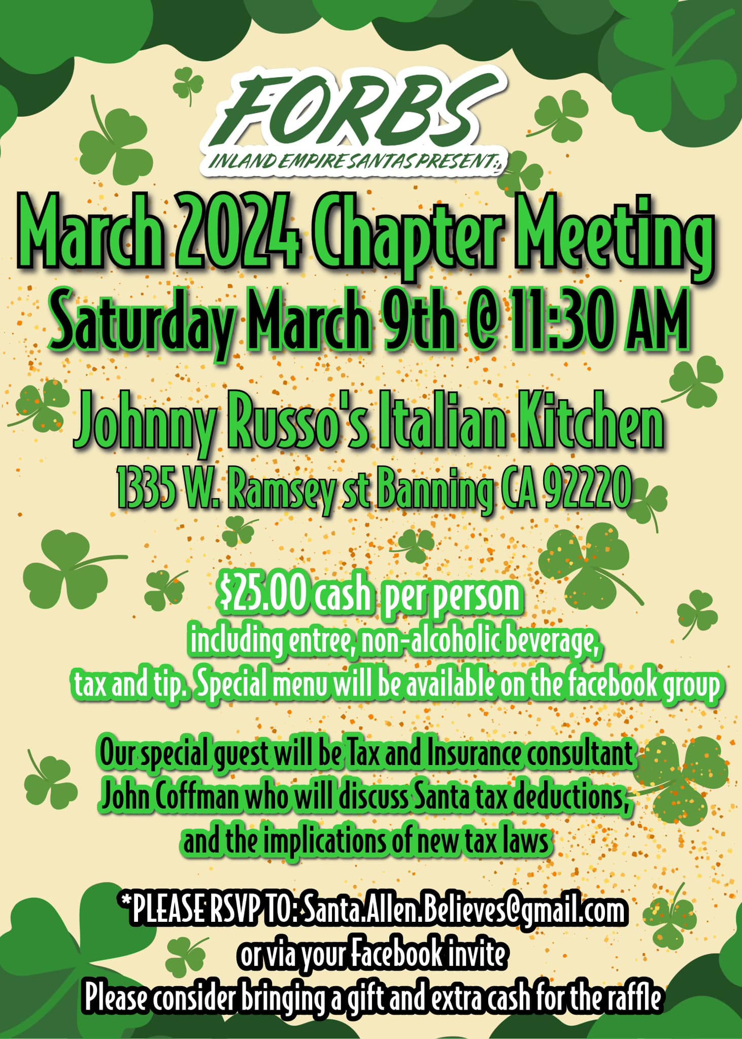 2024 March Meeting Flyer
